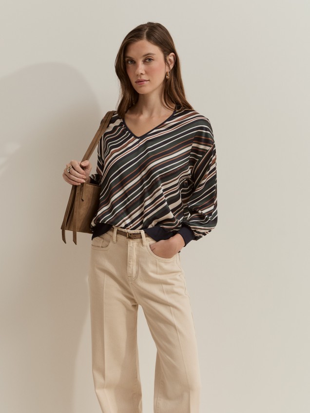 Blusa fluida estampada - Image product