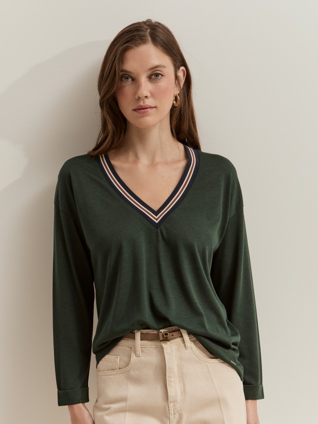 Camisola em liocel e algod�o - Image product