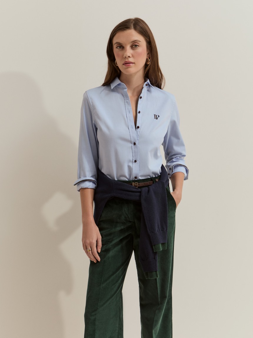 Camisa cl�ssica em algod�o