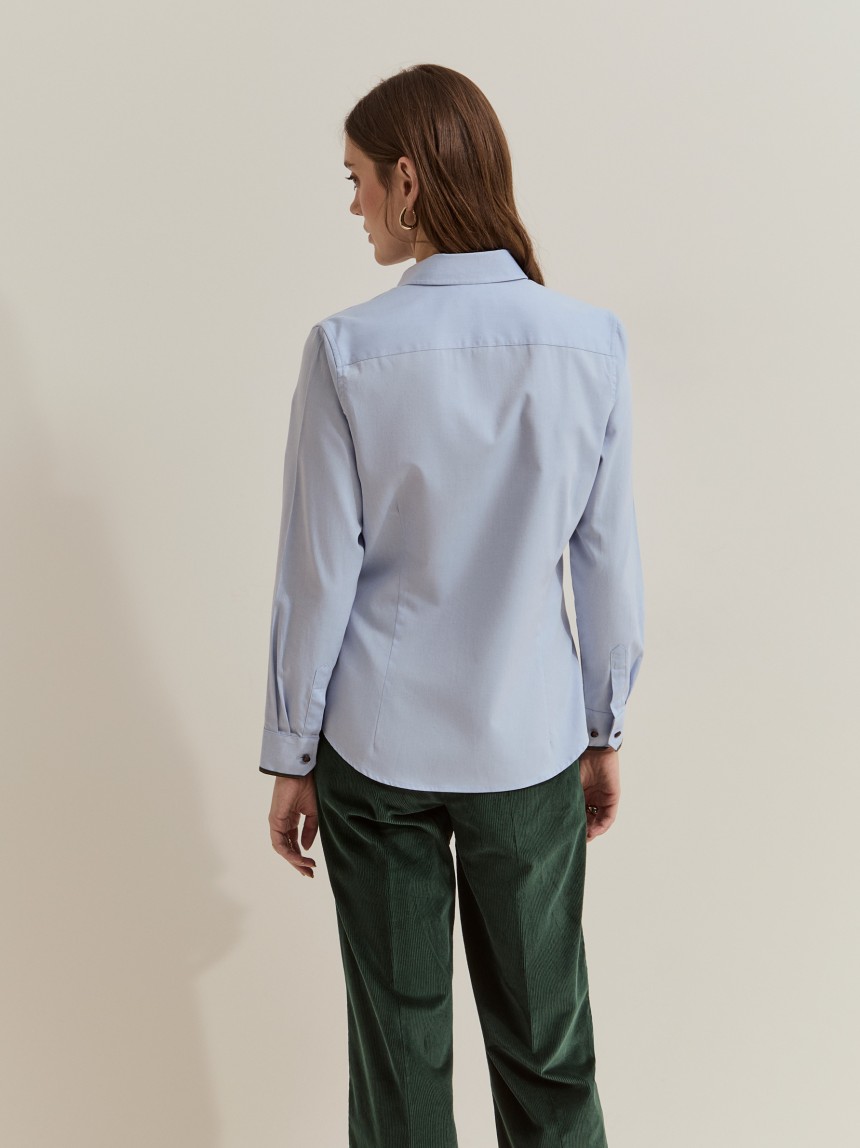 Camisa cl�ssica em algod�o