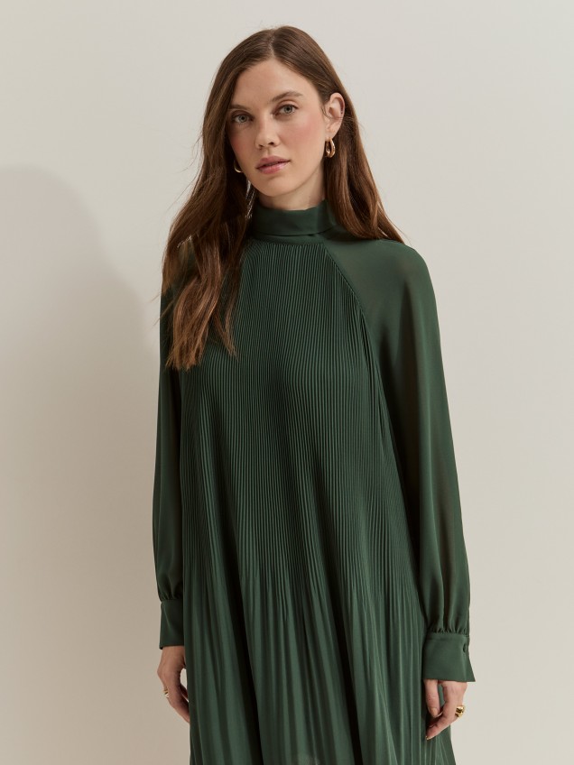 Vestido corto plisado - Image product