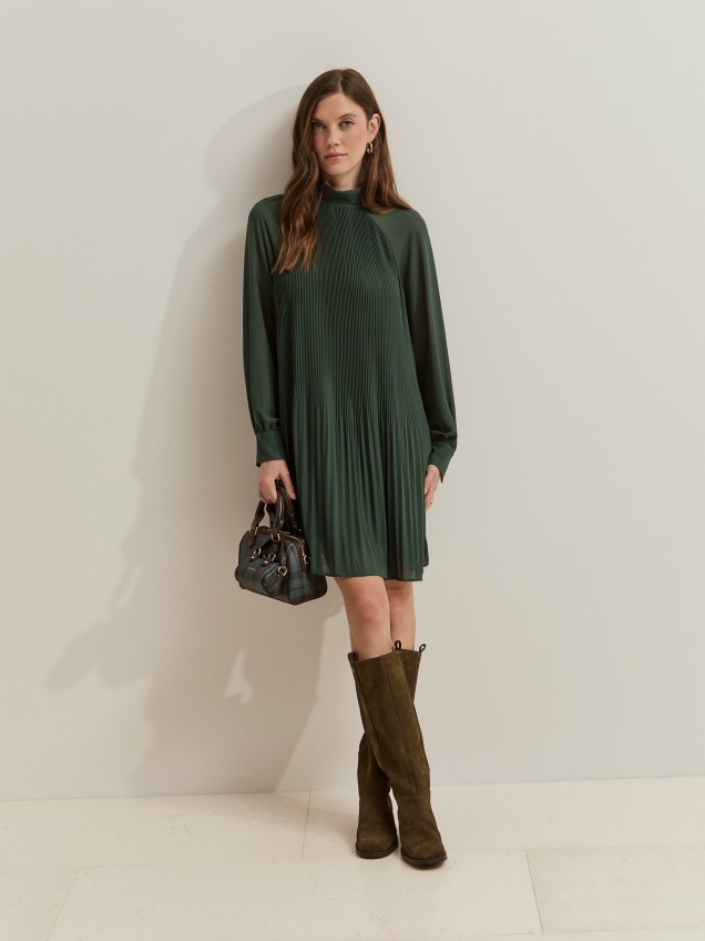 Vestido corto plisado - Image product
