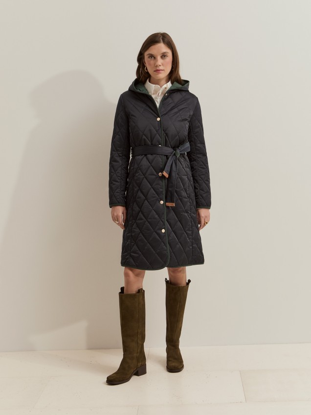 Padded jacket with hood - Image product
