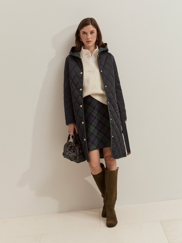 Padded jacket with hood - Image product