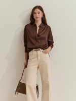 Camisa acetinada