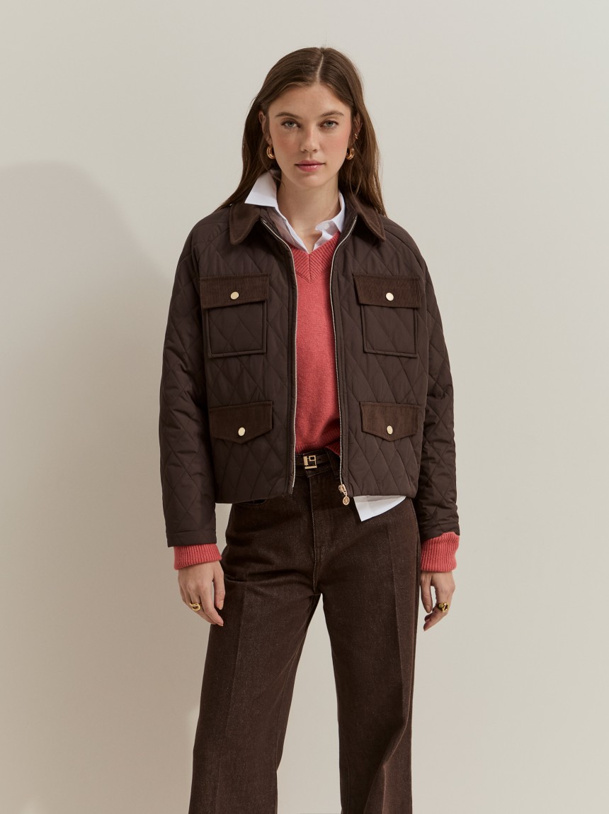 Chaqueta acolchada con bolsillos