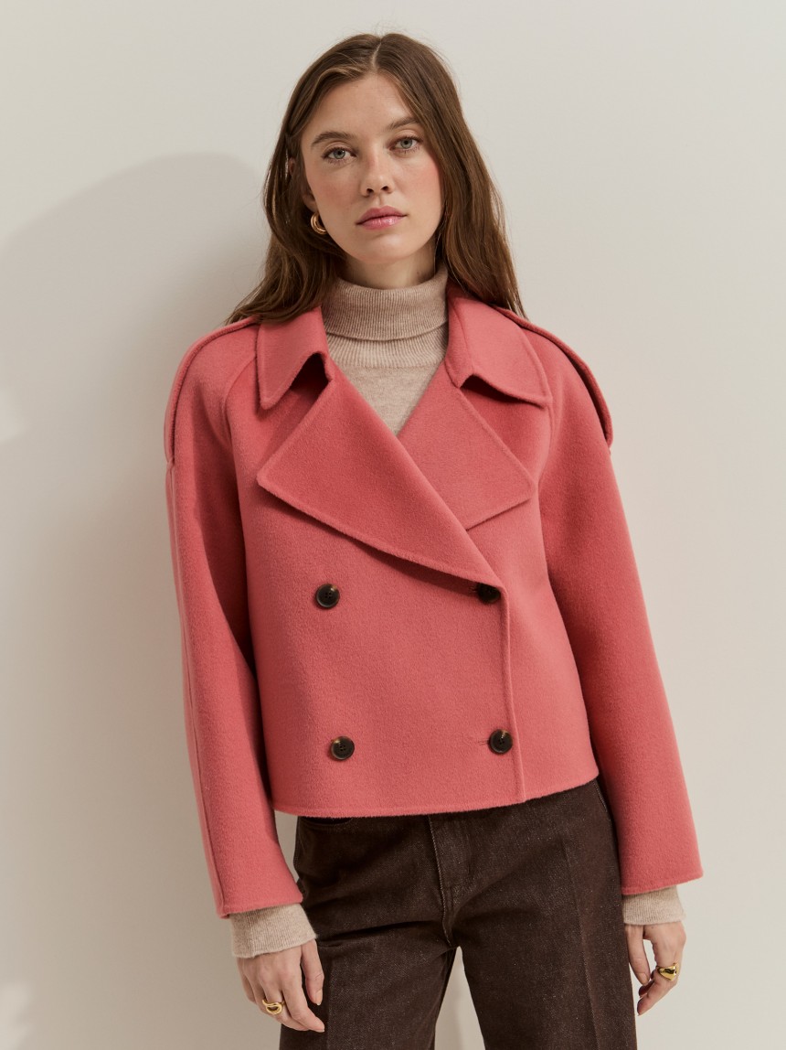 Chaqueta corta de lana