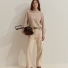 Shimmering high-neck jumper