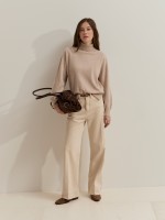 Jersey de cuello alto con brillo