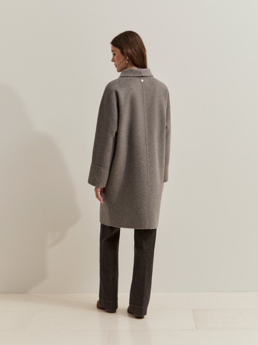 Wool twill coat