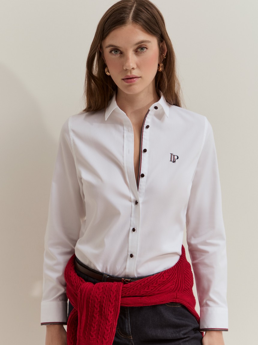 Camisa cl�sica de algod�n