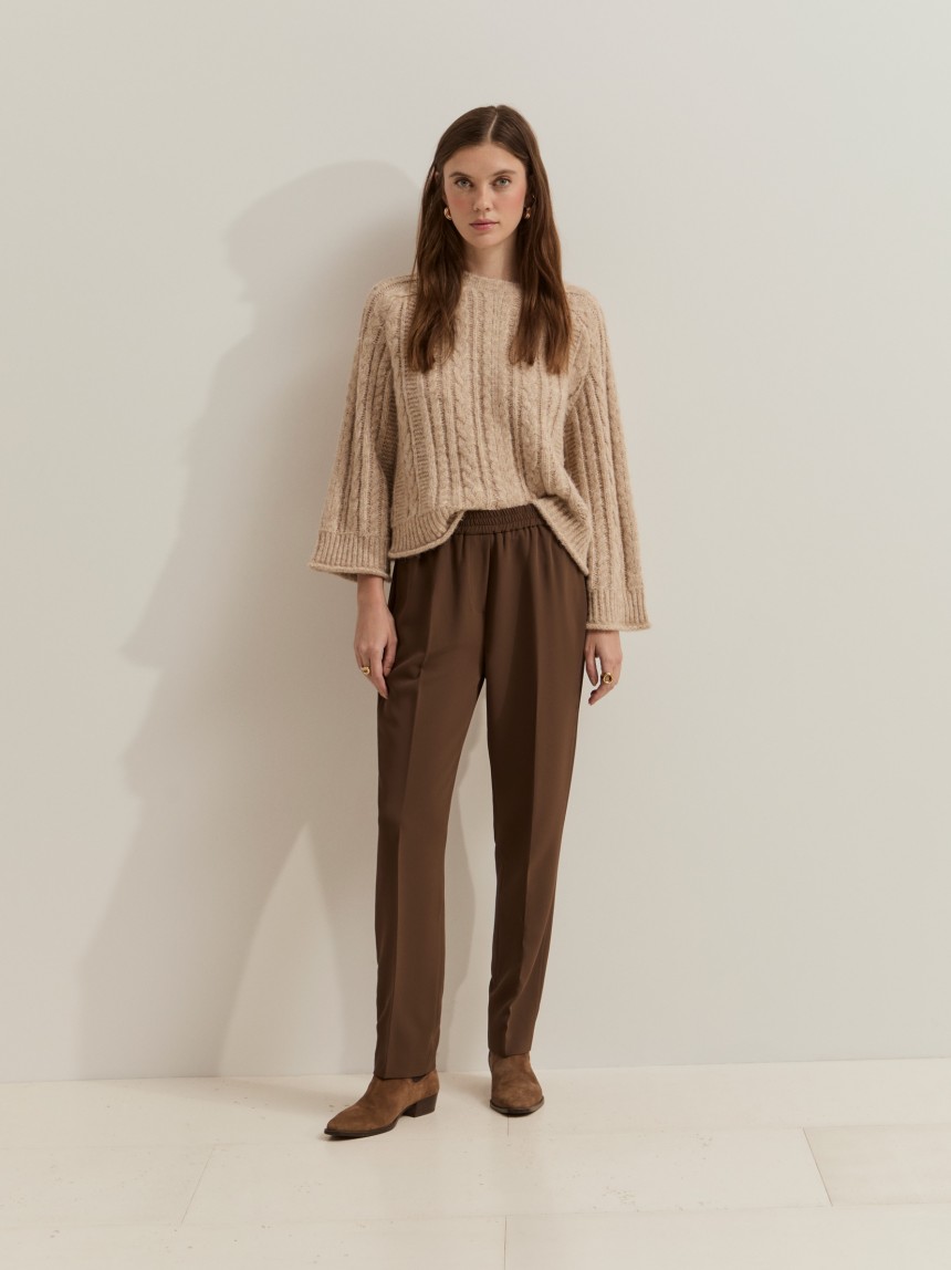 Pantalones con cintura el�stica