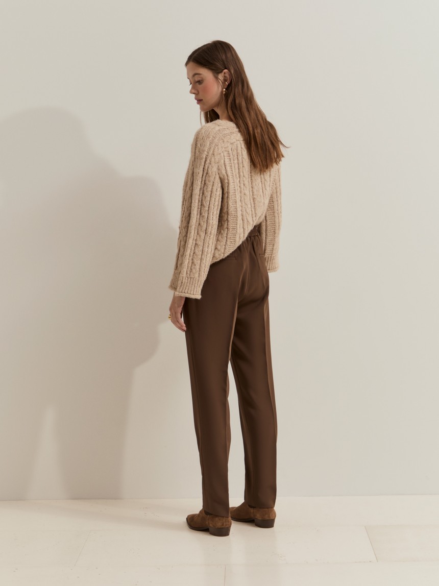 Pantalones con cintura el�stica