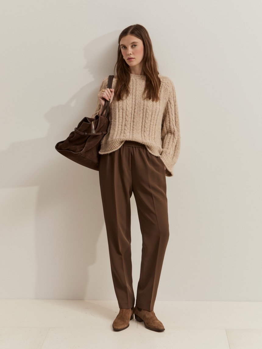 Pantalones con cintura el�stica