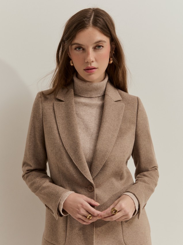 Blazer regular fit com lã - Image product