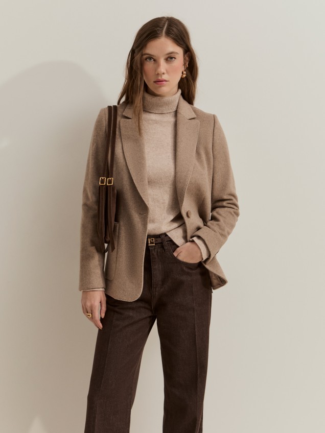 Blazer regular fit com lã - Image product