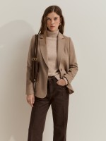 Regular-fit blazer with wool