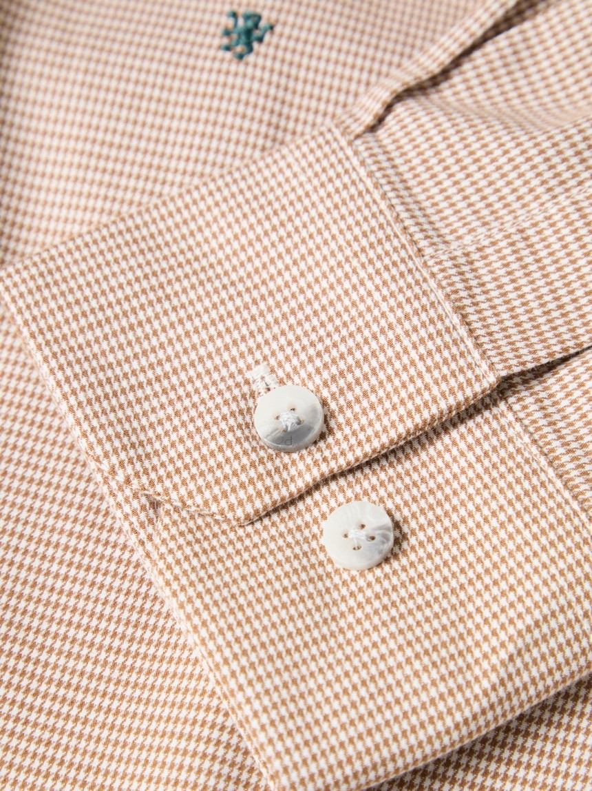 Slim fit flannel shirt