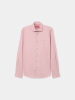 Camisa de franela de corte ajustado