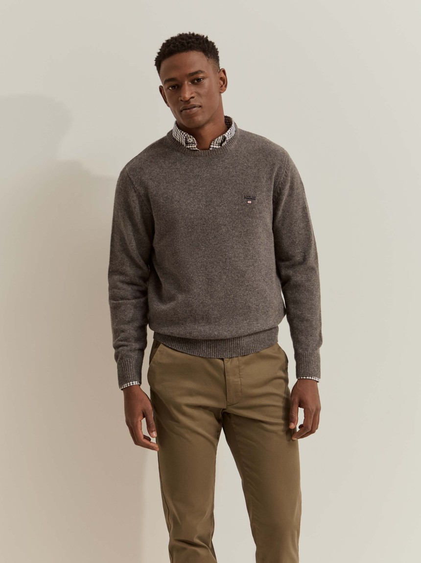 Wool-blend jumper