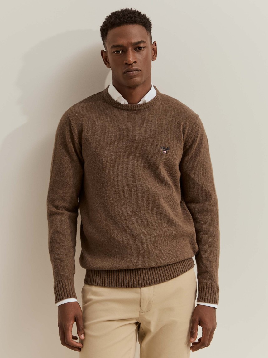 Wool-blend jumper
