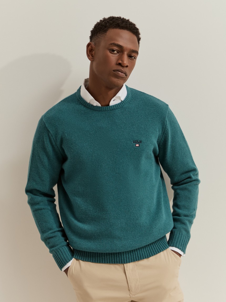 Wool-blend jumper