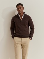 Half-zip jumper made of wool