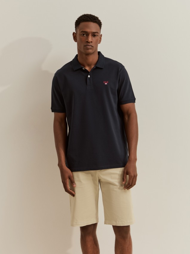 Polo piqué regular fit de algodão - Image product