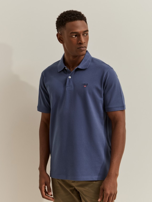 Polo piqué regular fit de algodão - Image product