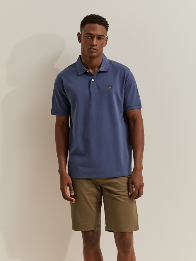 Polo piqué regular fit de algodão - Image product
