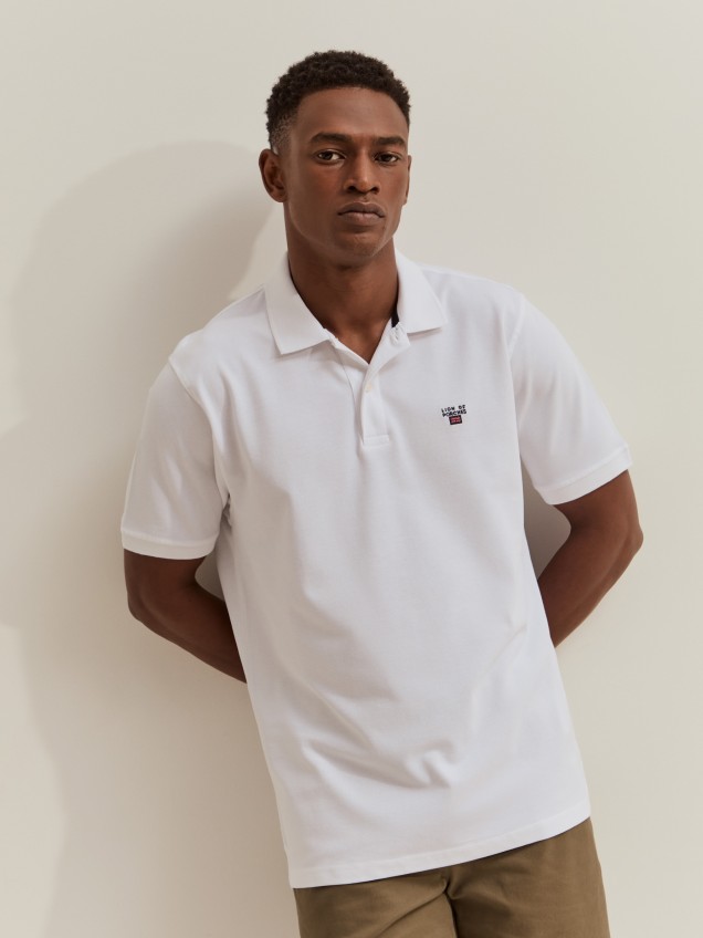 Polo piqué regular fit de algodão - Image product