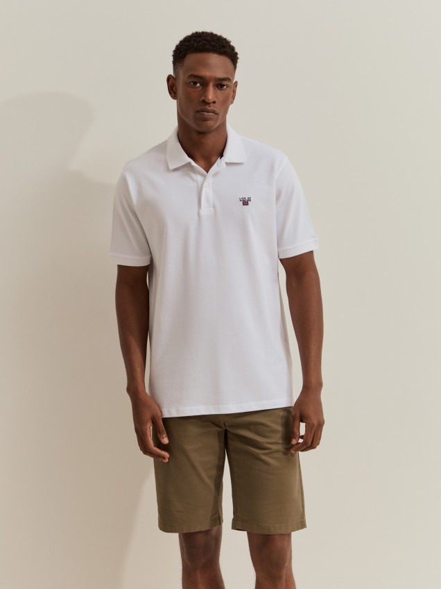 Polo piqué regular fit de algodão - Image product