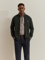 Knitted coat with wool