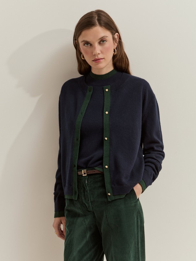 Woolen knit jacket - Image product