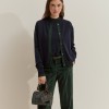 Woolen knit jacket
