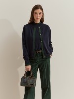Woolen knit jacket