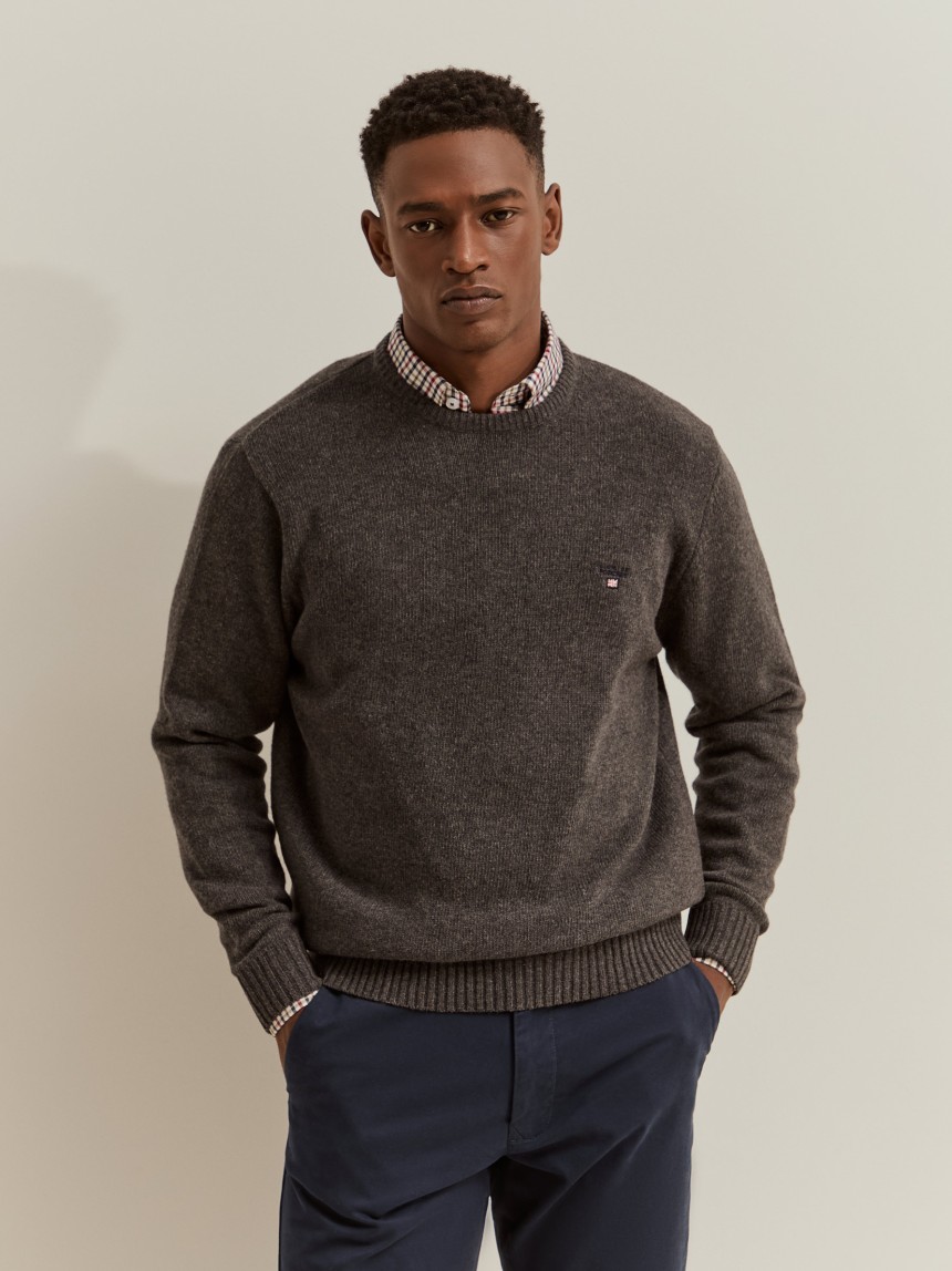 Wool-blend jumper