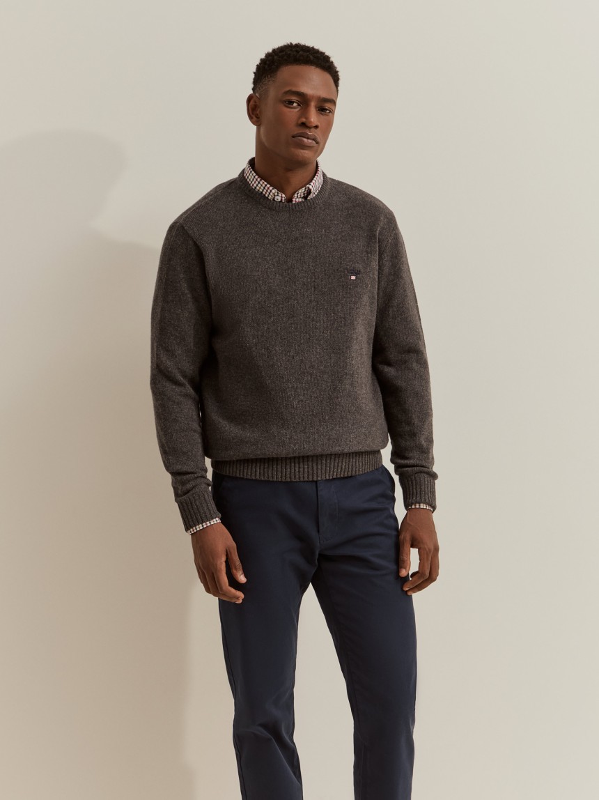 Wool-blend jumper