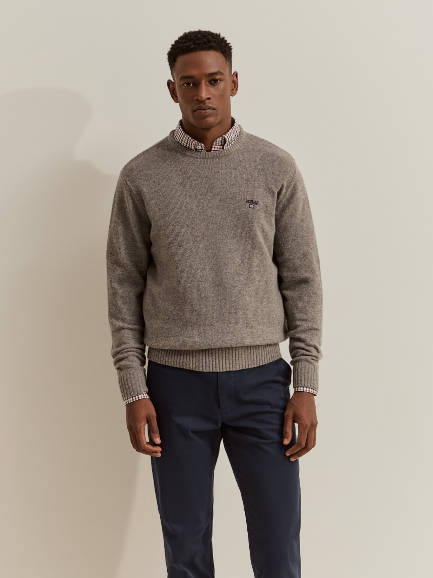 Wool-blend jumper