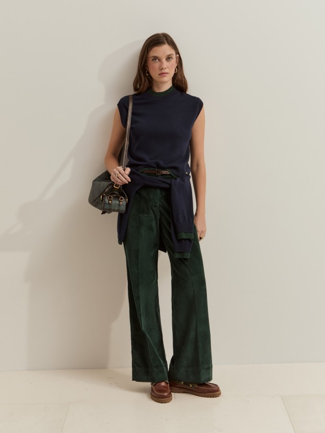 Chaleco de lana bicolor - Image product