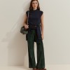 Two-tone wool vest