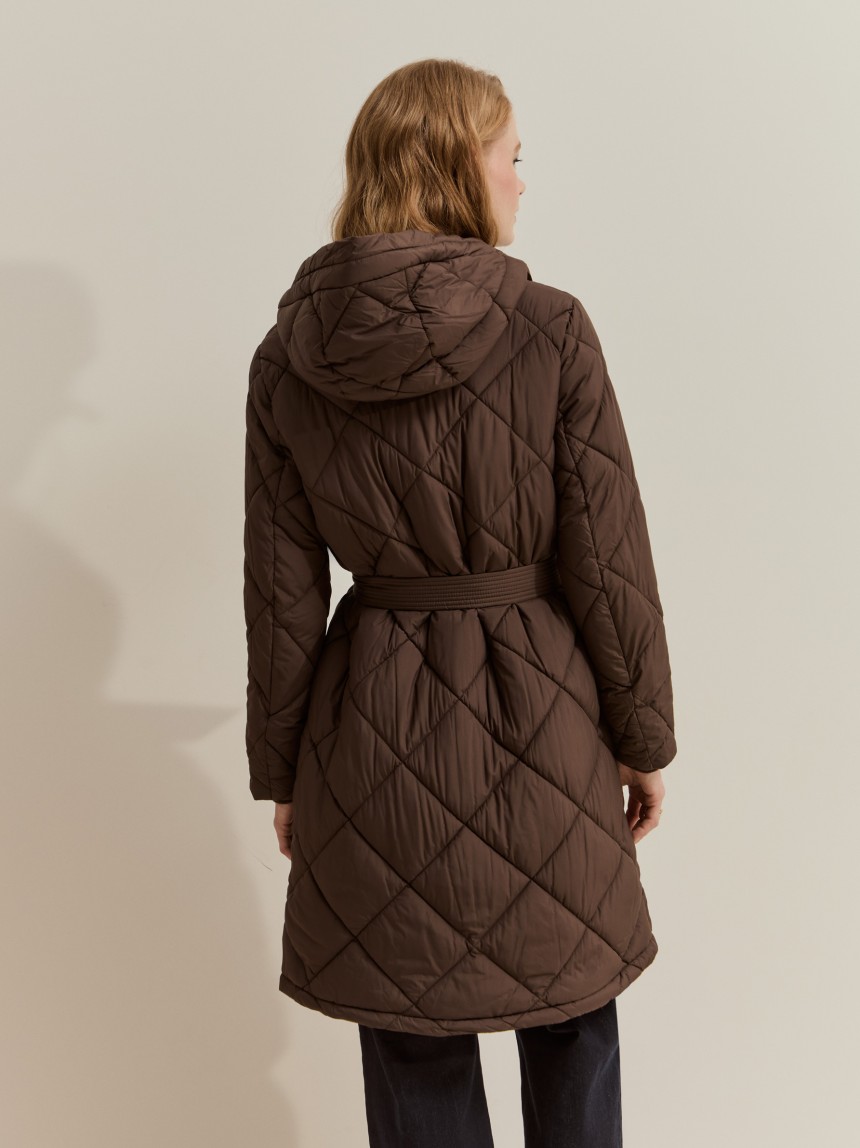 Hooded padded jacket