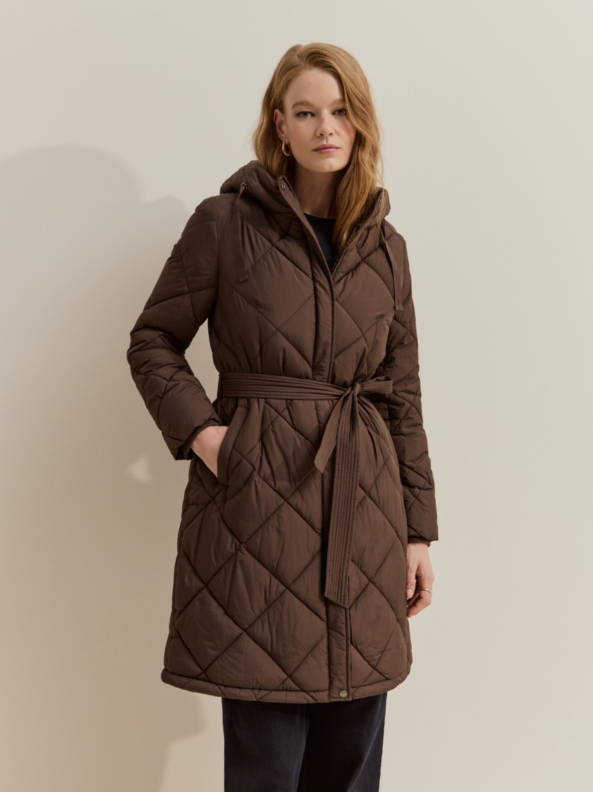Hooded padded jacket