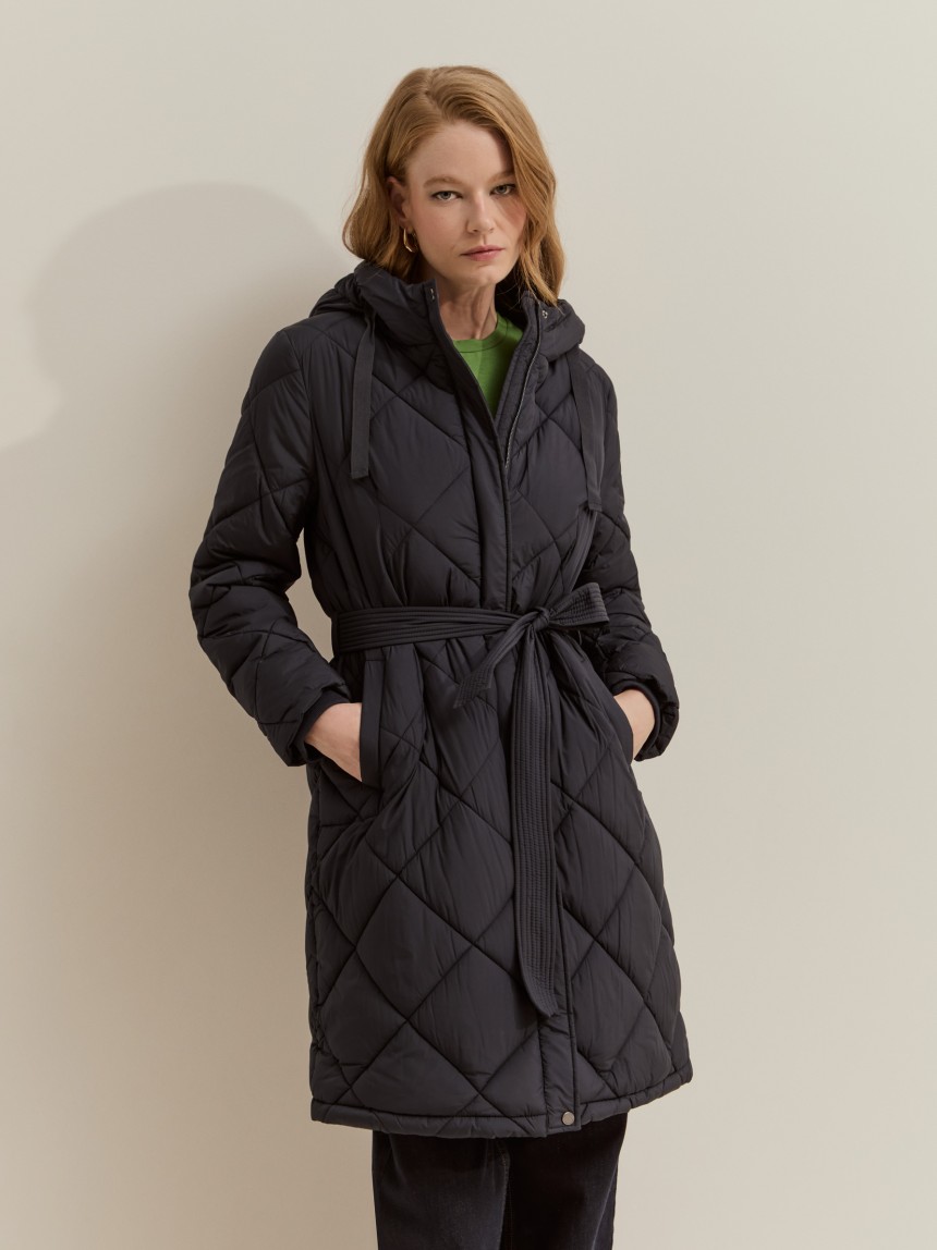 Hooded padded jacket