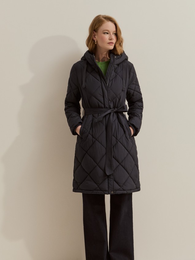 Hooded padded jacket - Image product