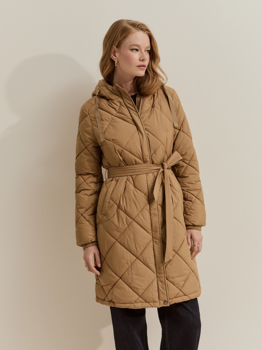 Hooded padded jacket