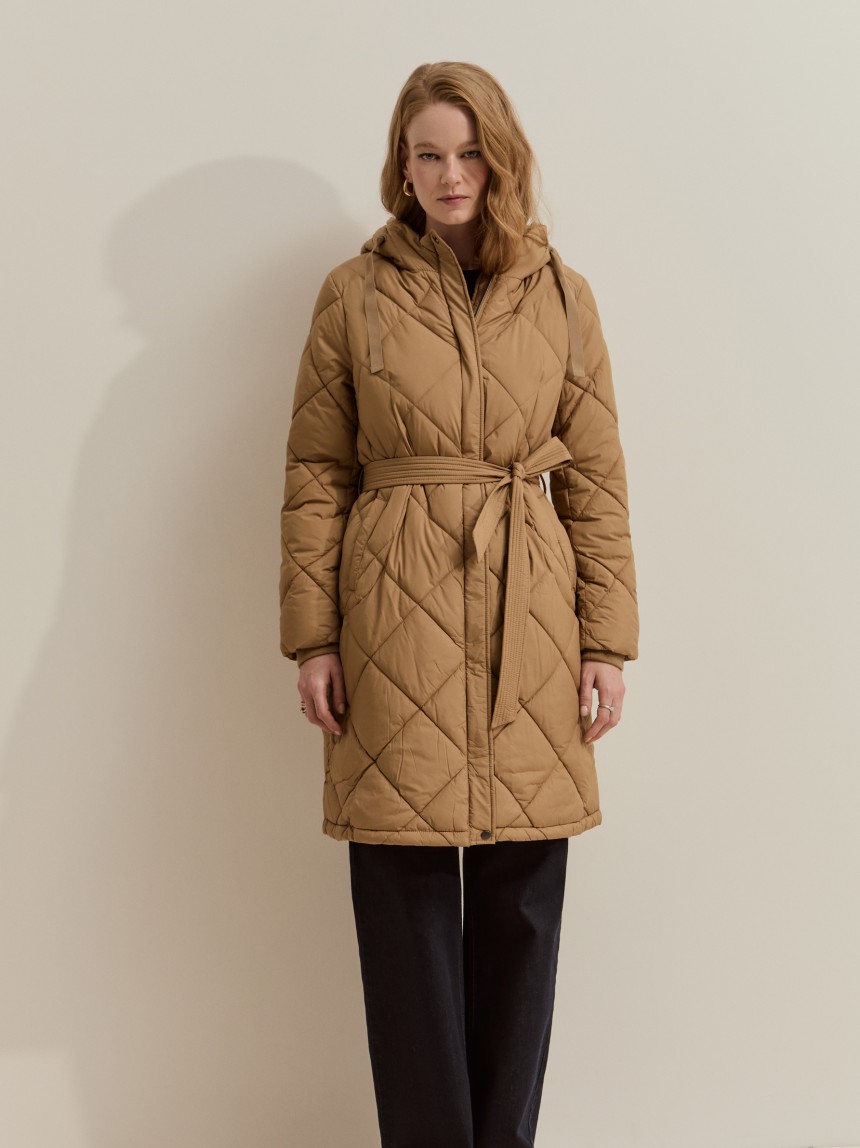 Hooded padded jacket