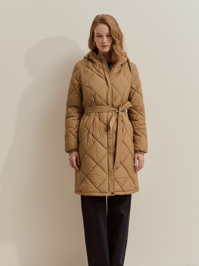 Hooded padded jacket - Image product