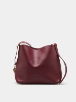 Medium leather bucket bag