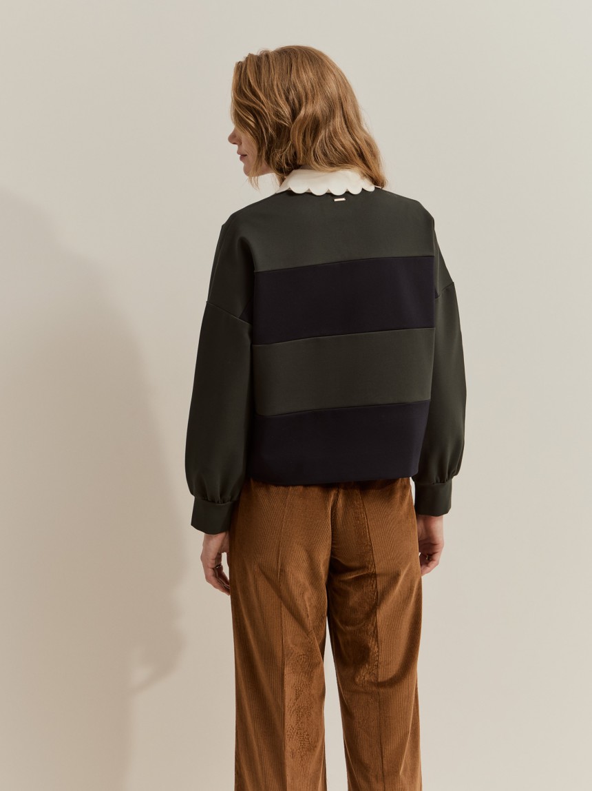 Striped polo shirt